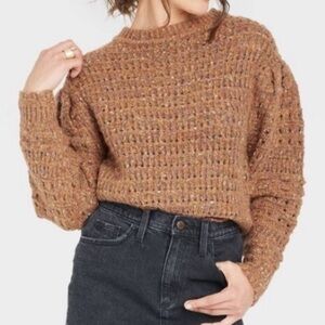 Universal Thread Long Sleeve Open Weave Sweater Women’s L Large
